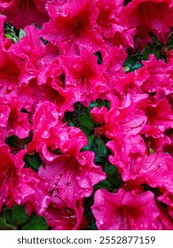 Flor Azaleas fucsia brillante