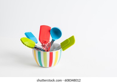 Bright Fun Colorful Kitchen Baking Utensils