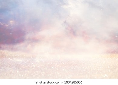 Bright galaxy or fantasy background. Abstract light burst . magical and mystery concept - Shutterstock ID 1034285056