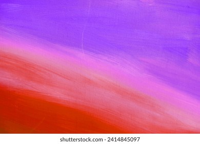 Bright gradient red and faded purple coloured rustic and smudged wooden painted textured blank empty,Messy colorful paint brush surface, Multicolor paint splatter blank backdrop,gradient and texture