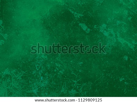 Bright green abstract textured background texture to the point with bright spots of paint. Blank background design banner.