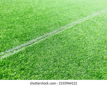 The Bright Green Color Of The Artificial Turf Grass(artificial Grass)on The Floor, Very Popular For Use Instand The Real Grass Because More Stronger Then And Can Use For Long Time And Easy To Cleaning