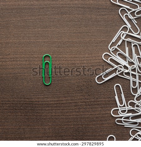 bright green paper clip unique idea stock photo edit now 297829895 unique paper clip