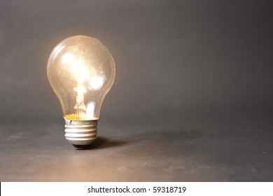 Bright Idea Concept With Light Bulb