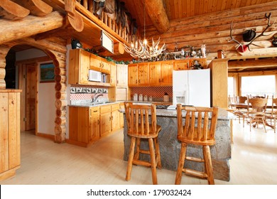 Wood Cabin Kitchen Images Stock Photos Vectors Shutterstock