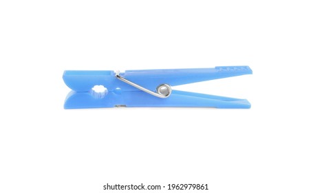 Bright Light Blue Plastic Clothespin Isolated Stock Photo 1962979861 ...