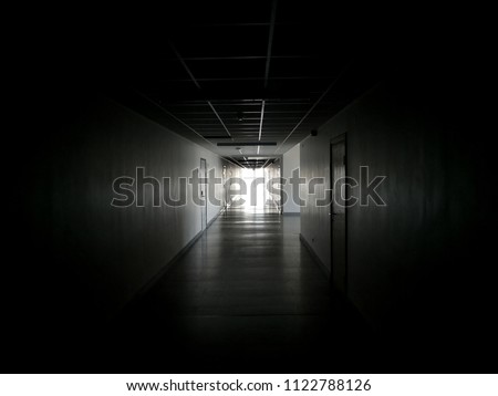 Similar – Image, Stock Photo Light at the end of the tunnel