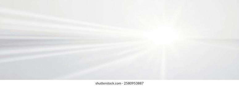Bright light rays creating an ethereal atmosphere.