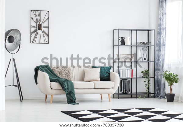 Bright Living Room Design Decorations On Stock Photo Edit