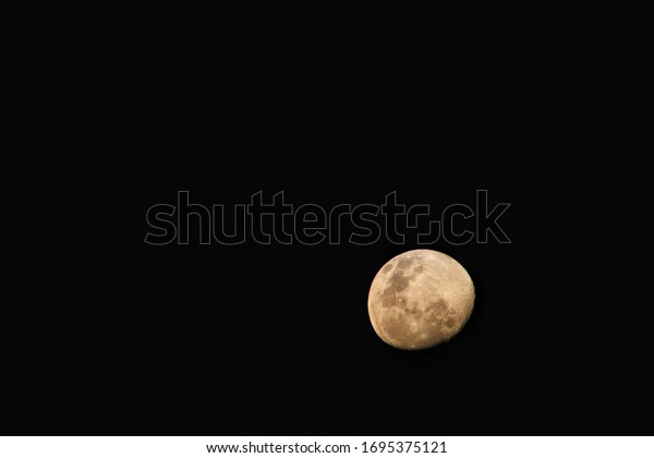 bright moon on a dark
night
