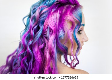 Woman Color Hair Images Stock Photos Vectors Shutterstock