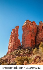 Bright Orange Arizona Dessert Landscape  Rock Structures