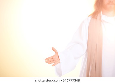 Bright Photo Of Jesus Christ With Open Arms