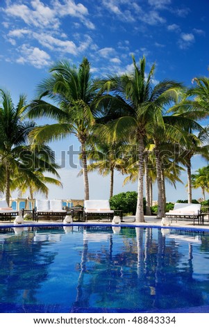 Similar – Image, Stock Photo hotel pool Relaxation Calm