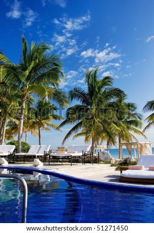 Similar – Image, Stock Photo hotel pool Relaxation Calm