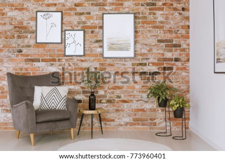 Similar – Corner walls close-up. Modern design, home interior details