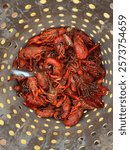 Bright Red Crawfish Boil Dinner