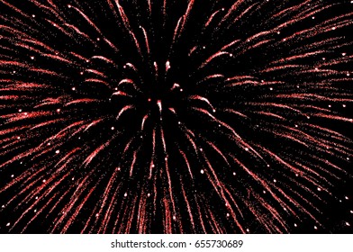 Bright red firework background