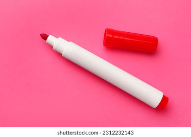 Bright red marker pink