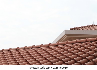 a Bright red roof tiles pattern and seamless background