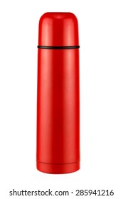 Bright Red Thermos