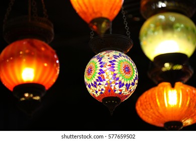 Bright Red Traditional Chinese Lanterns, Thailand, South East Asia