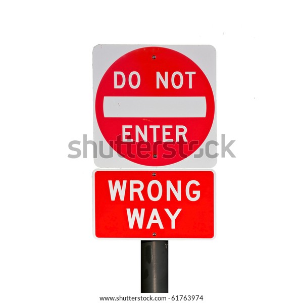 Bright Red Wrong Way Sign Isolated Stock Photo Edit Now 61763974 bright-red-wrong-way-sign-isolated-stock-photo-edit-now-61763974
