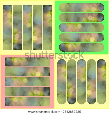Bright Retro Bokeh Risograph Abstract