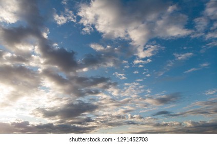 Bright sky in the morning, white Cloud beautiful. - Shutterstock ID 1291452703