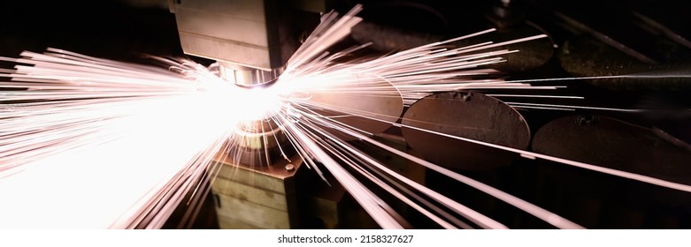 Bright Sparks From Metal Welding In Production