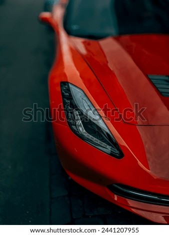 Bright sports car -Corvette c7
