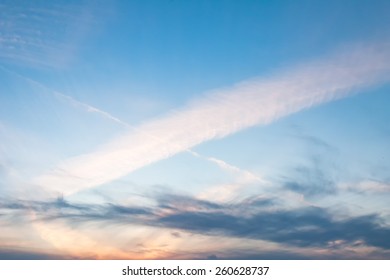 Bright sunset with cloudscape
 - Shutterstock ID 260628737