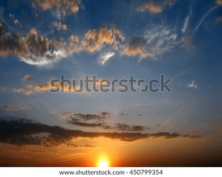 Similar – Image, Stock Photo the sun Sun Nature