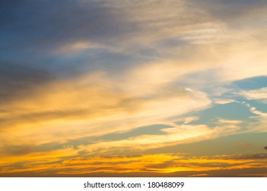 bright sunset sky background - Shutterstock ID 180488099