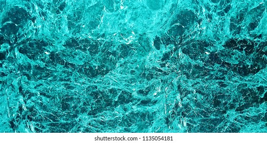 Bright Texture Of A Decorative Turquoise Stone Malachite