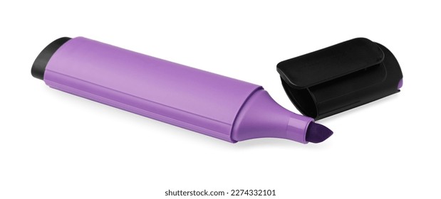 Bright violet marker isolated