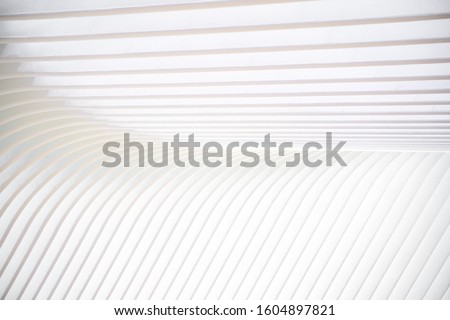 Bright White Abstract Patter with Converging Lines