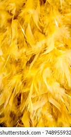 Bright Yellow Feather Boa