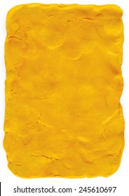 Bright Yellow Plasticine Texture