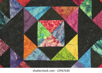 Brightly Colored Quilt Block