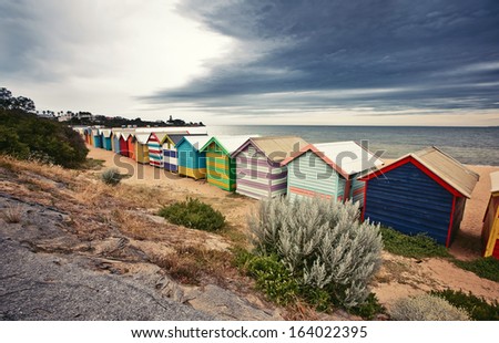 Brighton Bay Beachhouses in Melbourne city, Australia