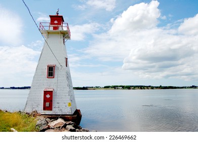 Brighton Beach Range Front Lighthouse in Charlottetown, Prince Edward Island, Canada