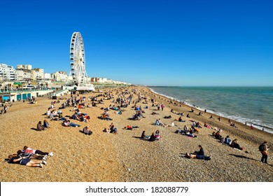 Brighton England Mar 16 Brighton Waterfront Stock Photo 182088779 ...