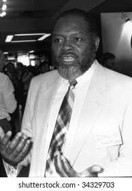 BRIGHTON, ENGLAND-OCTOBER 5: Bernie Grant, Labour Member Of Parliament For Tottenham, At A Conference On October 5, 1989 In Brighton, Sussex. He Was One Of Britains First Black MP's And Died In 2007.