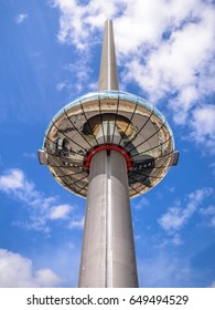 BRIGHTON, UK (April 2017) The British Airways I360 At Brighton Beach (15/04/17)