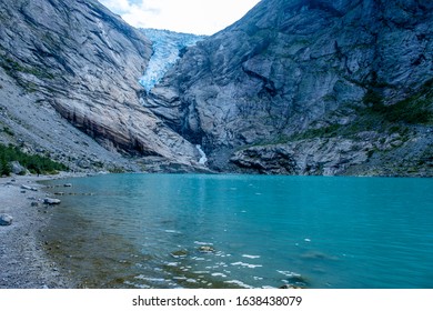 Briksdal Glacier Lake Norway Landscape