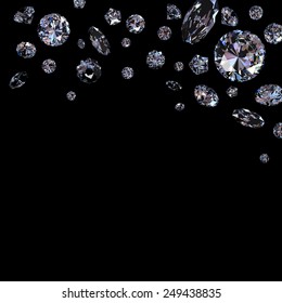 Scattered Diamonds Images, Stock Photos & Vectors | Shutterstock