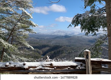 Brilliant Snow Covered Mountain View Great Smoky Mountains