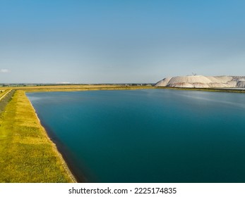 Brine Settler Flowing From Potassium Salt Piles And Dumps