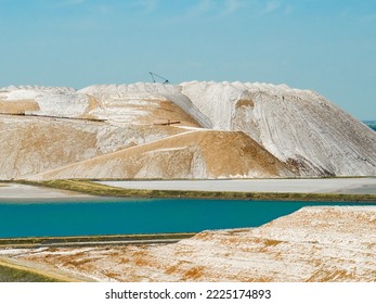 Brine Settler Flowing From Potassium Salt Piles And Dumps